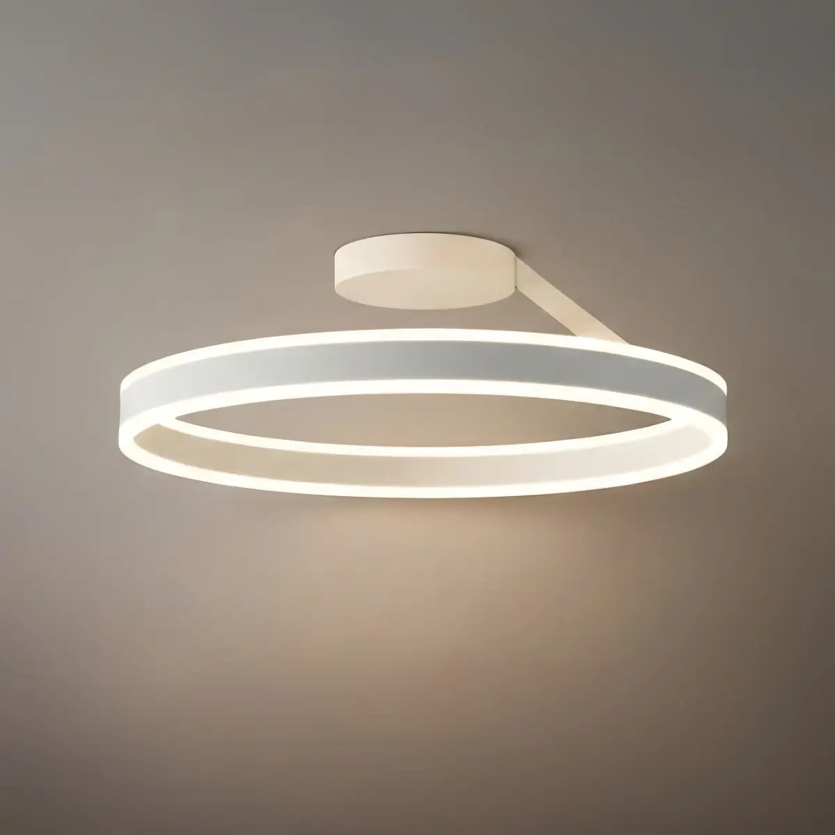 Modern Circular Flush Mount Ceiling Light – Black/White for Bedroom - Flindria