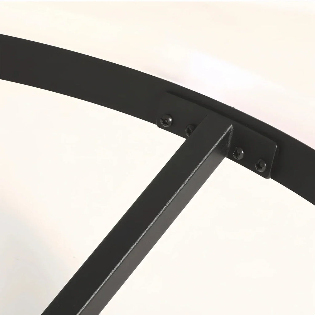 Modern Circular Flush Mount Ceiling Light – Black/White for Bedroom - Flindria