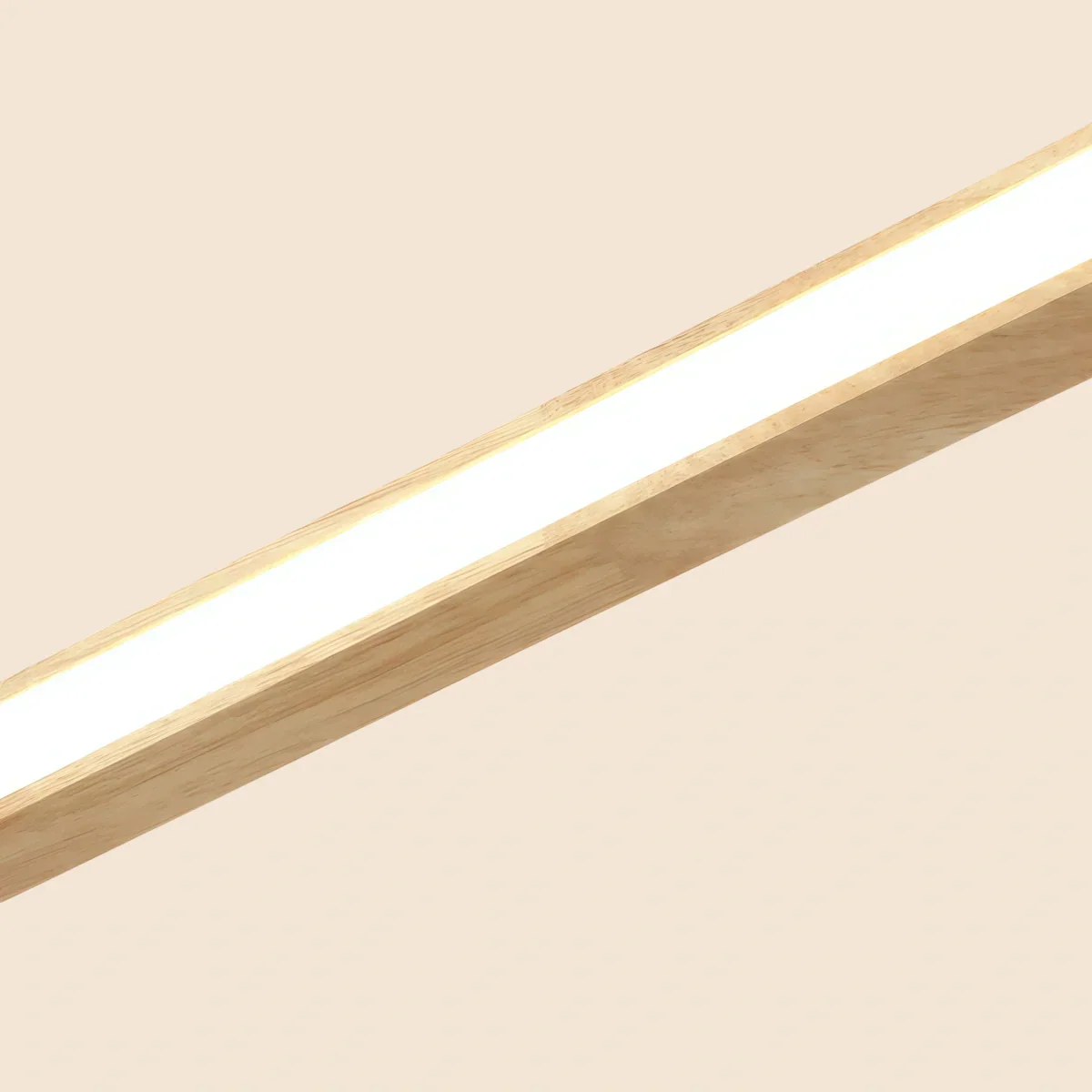 Minimalist Wooden Pendant Light - Oval LED Design for Living/Dining Room - Flindria