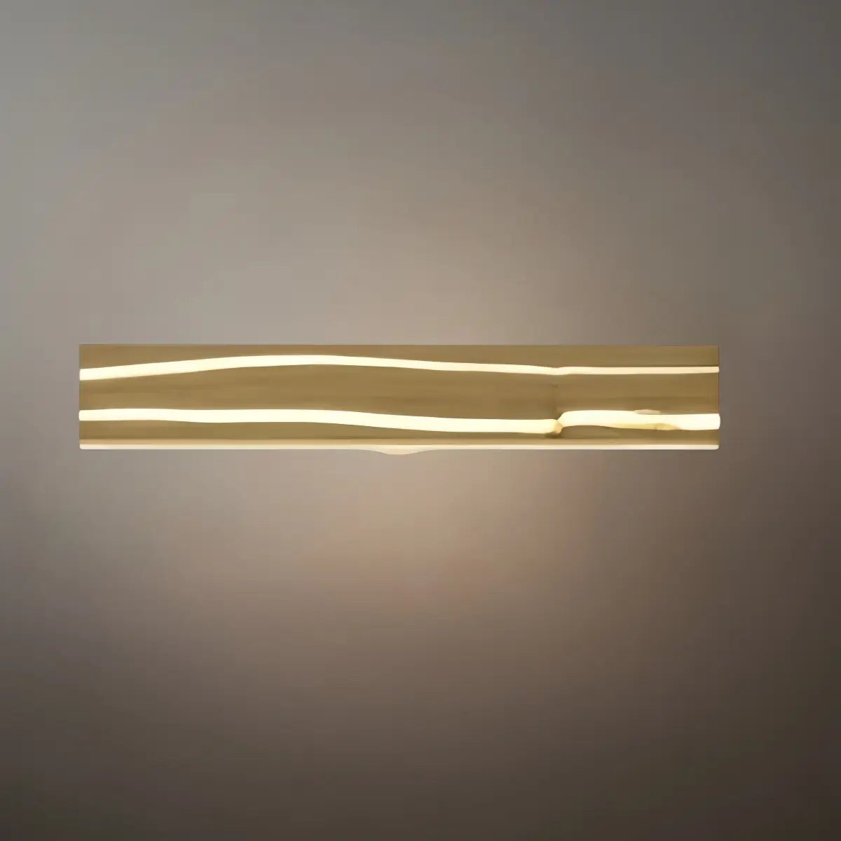 Modern LED Wall Lamp - Wood & Metal Linear Rectangle for Bedroom - Flindria