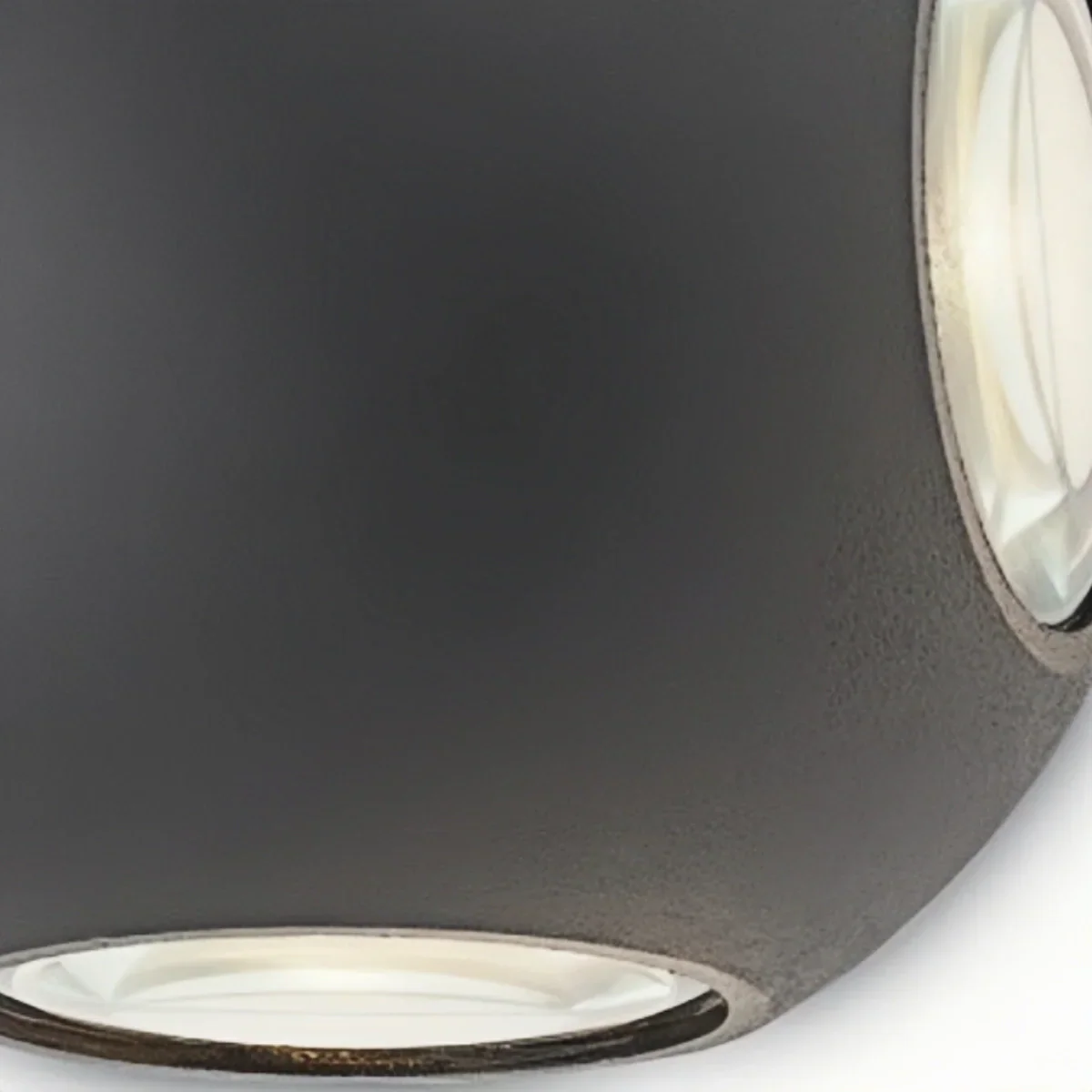 Moderne bolvormige buitenwandlamp - Zwart metaal voor tuin - Flindria