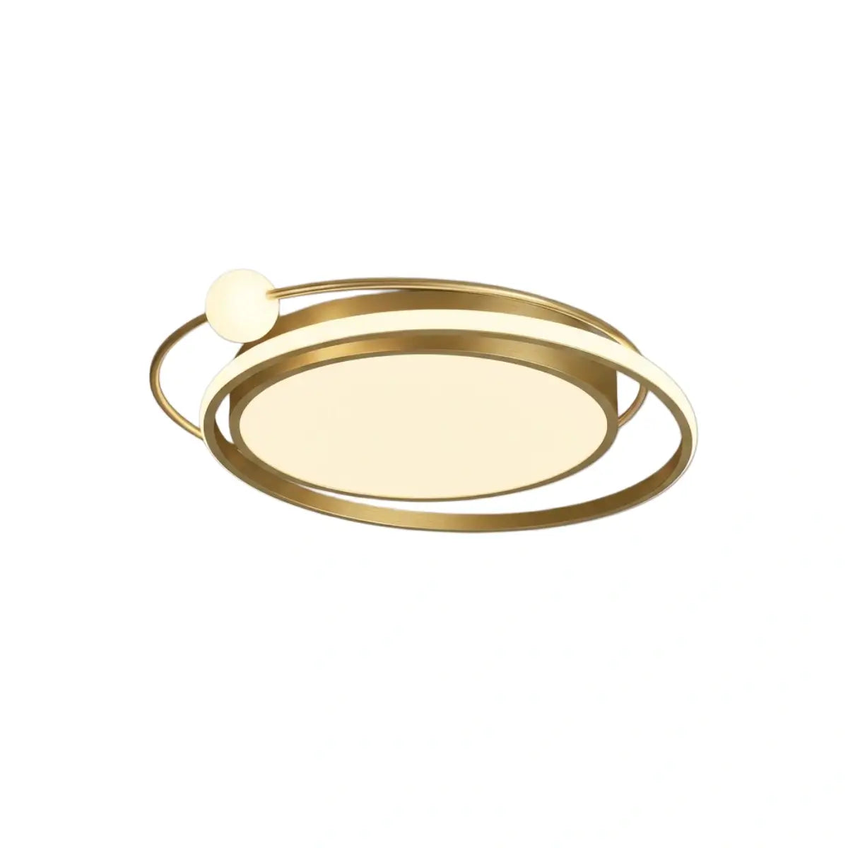 Modern Planet Ceiling Light - Black/Gold Metal for Living Room - Flindria
