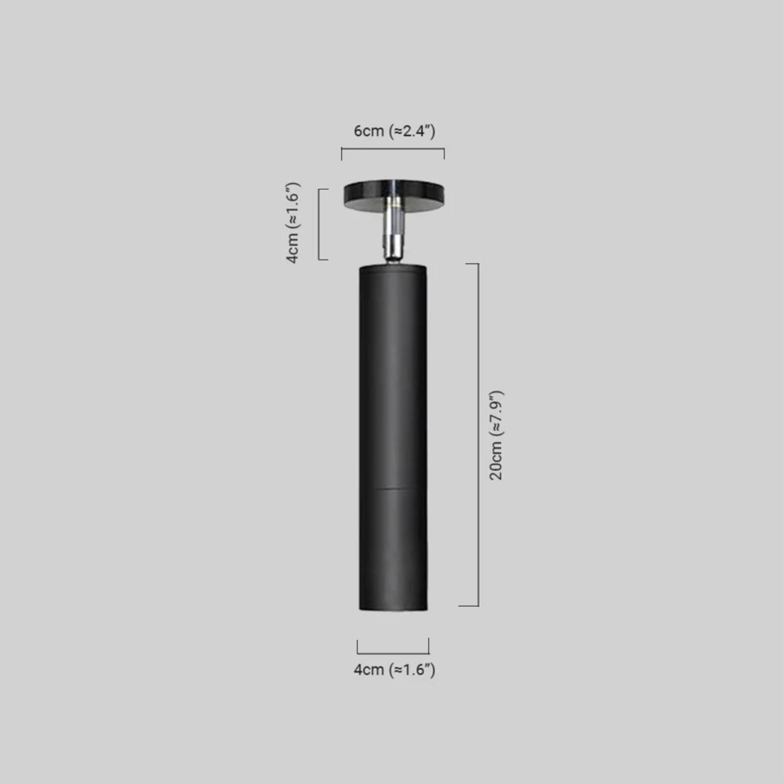 Modern Linear Ceiling Light - Black Metal Long Tube for Living Room - Flindria