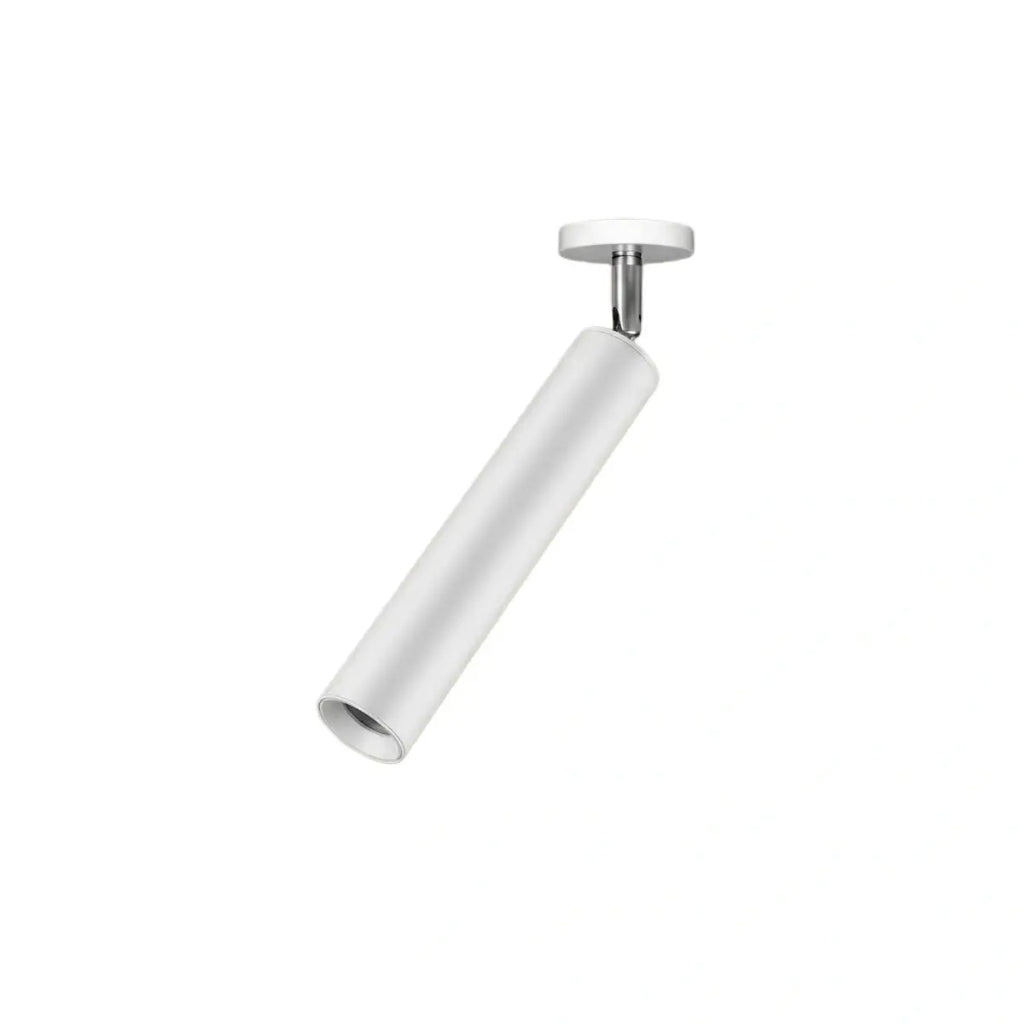 Modern Linear Ceiling Light - Black Metal Long Tube for Living Room - Flindria