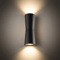 Modern Outdoor Wall Lamp - Black/White Metal Cylindrical Design for Garden - Flindria
