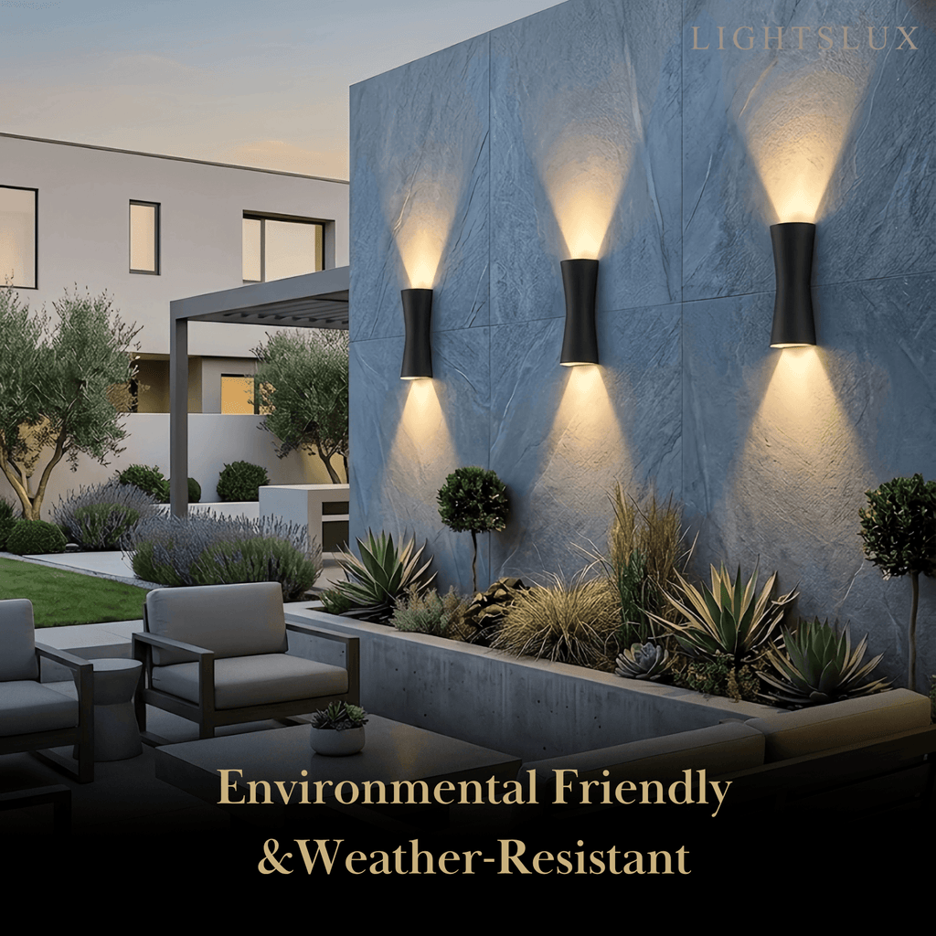 Modern Outdoor Wall Lamp - Black/White Metal Cylindrical Design for Garden - Flindria