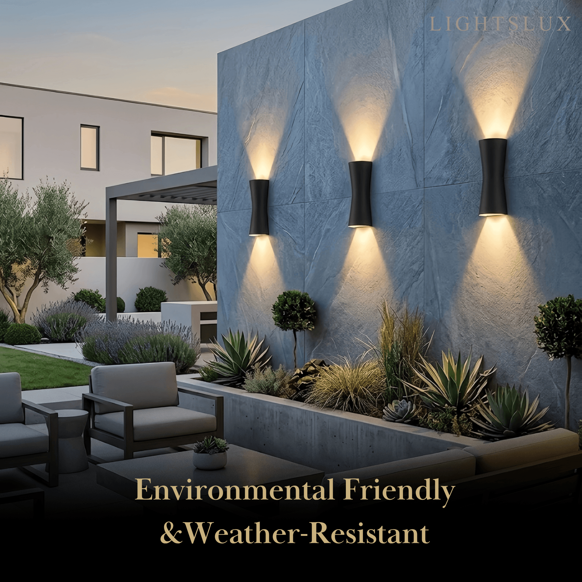 Modern Outdoor Wall Lamp - Black/White Metal Cylindrical Design for Garden - Flindria