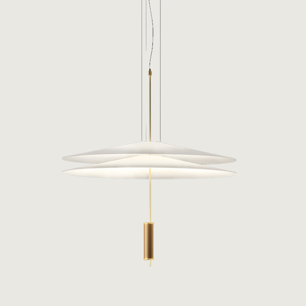 Plafonieră-candelabru LED din acril – finisaj auriu-negru, dimensiuni de 50 sau 67 cm