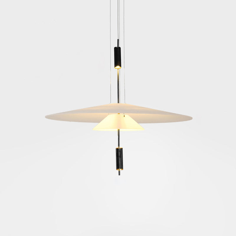 LED Acrylic Chandelier Ceiling Light – Gold Black Finish, 50 or 67 cm Sizes