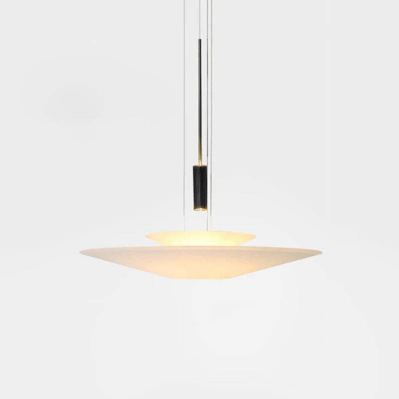 LED Acrylic Chandelier Ceiling Light – Gold Black Finish, 50 or 67 cm Sizes