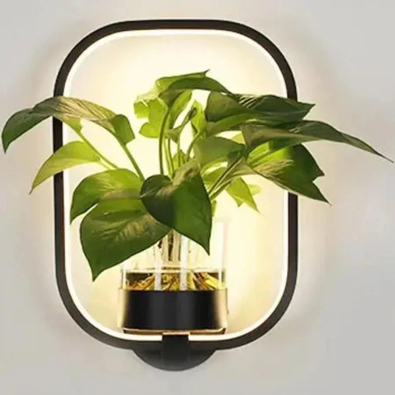 LuminaireSconce væglampe med planteholder - moderne belysningsdekoration
