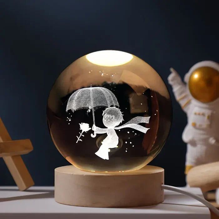 Celestialglow lysende kugle - 3D-graverede planetscener
