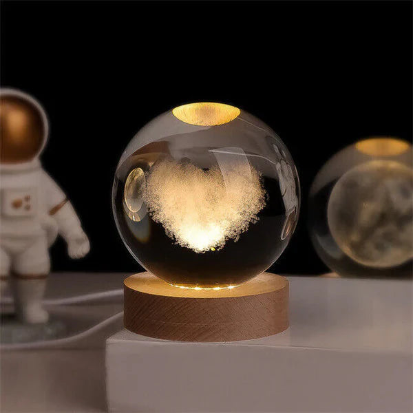 Celestialglow lysende kugle - 3D-graverede planetscener