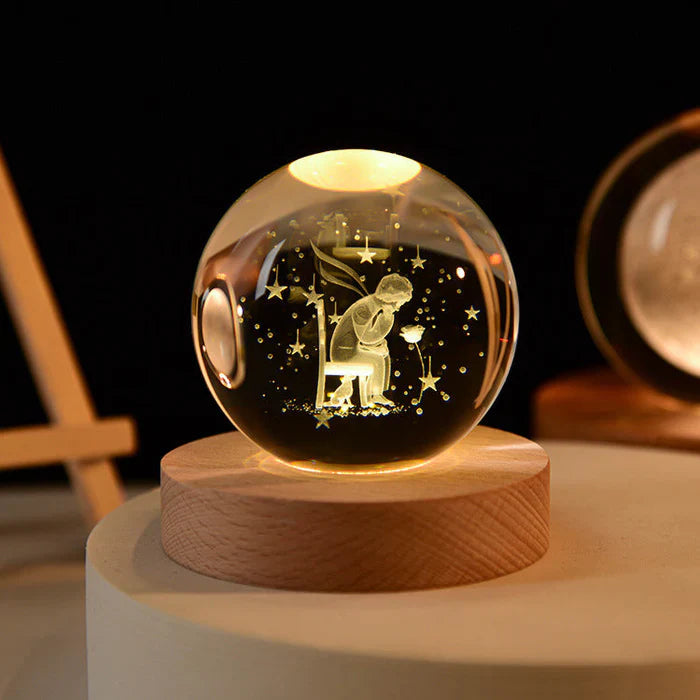 Celestialglow lysende kugle - 3D-graverede planetscener