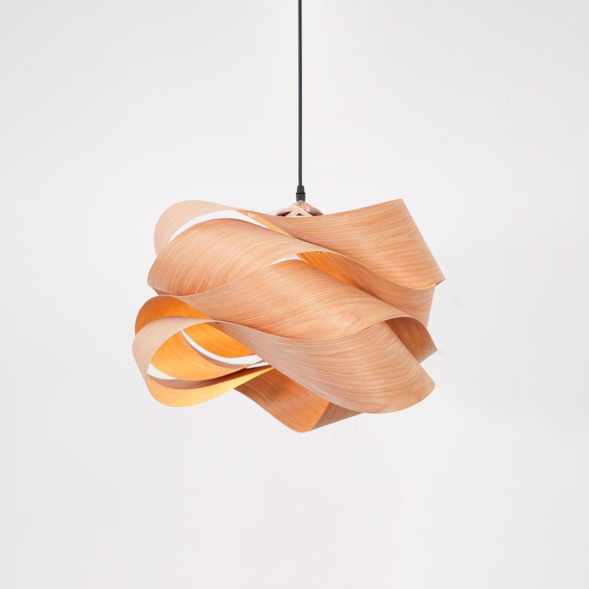 Linka elegant pendellampa - handgjord lampskärm, mjukt klart ljus