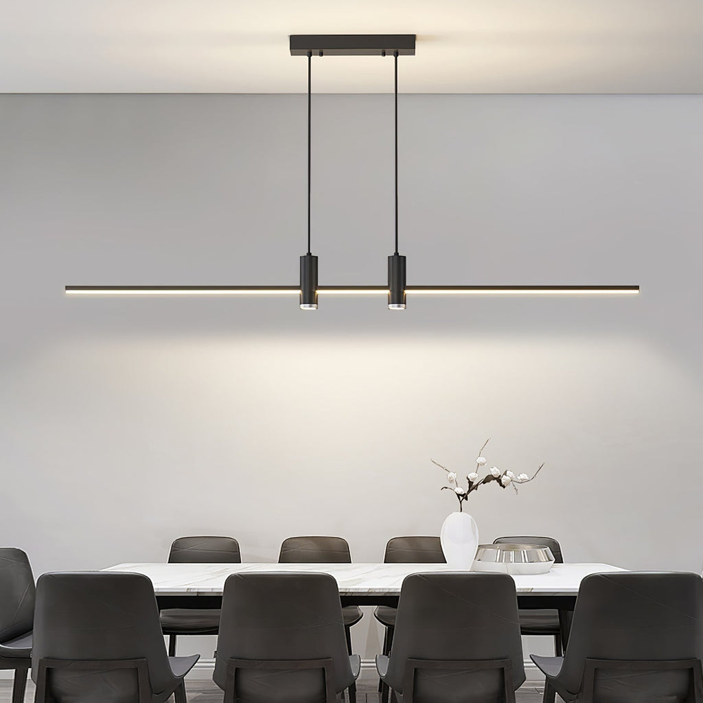Kirrea LED-Pendelleuchte mit rechteckigem Metallrahmen modern