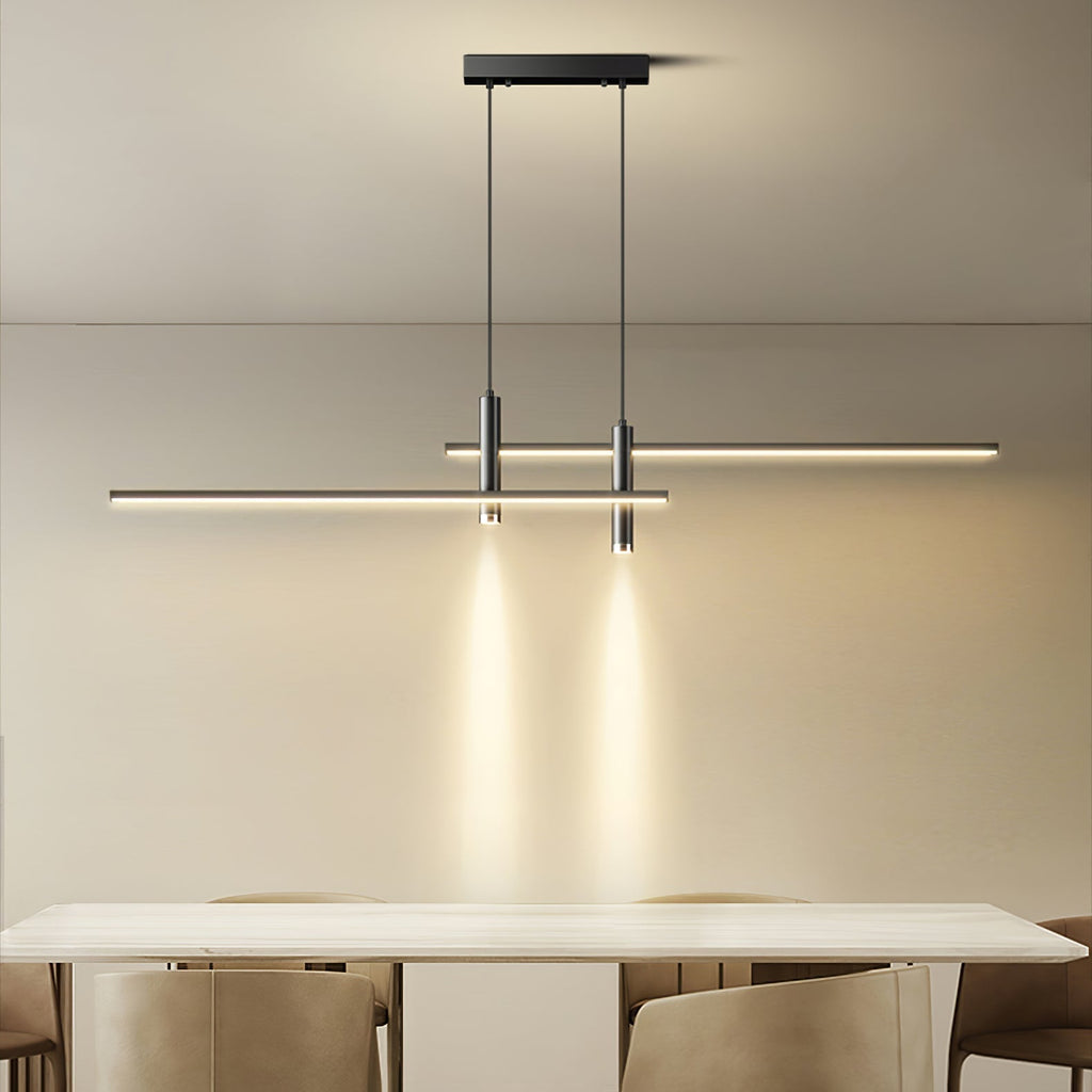 Nexa linjär pendellampa — minimalistisk spotlightarmatur
