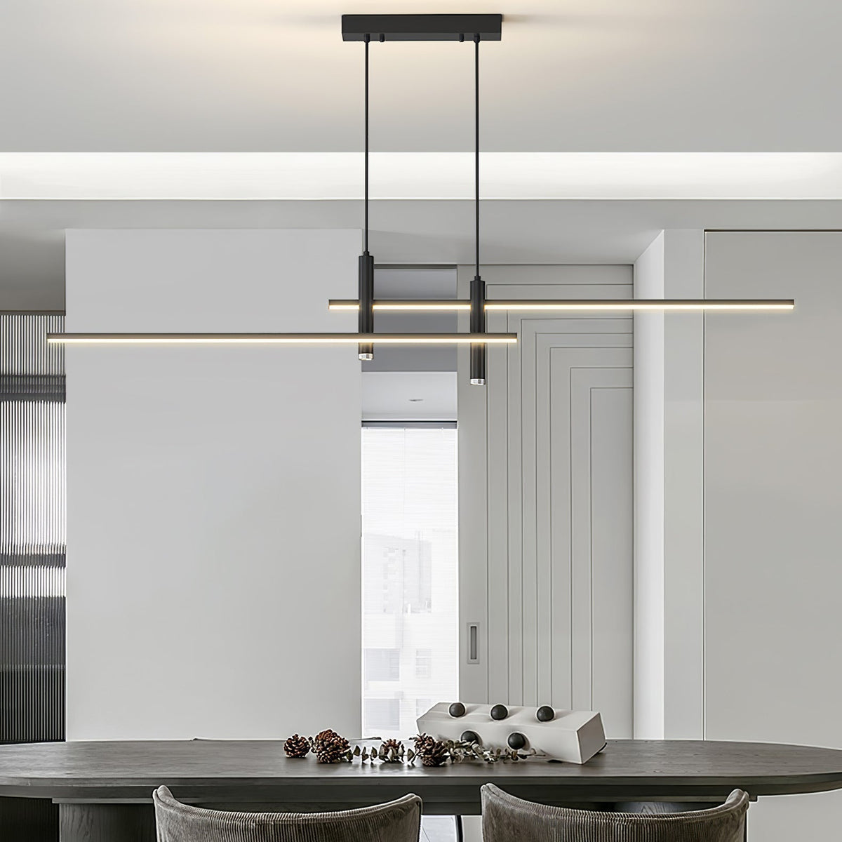 Nexa linjär pendellampa — minimalistisk spotlightarmatur