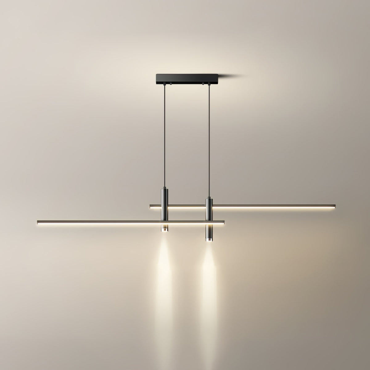 Nexa linjär pendellampa — minimalistisk spotlightarmatur