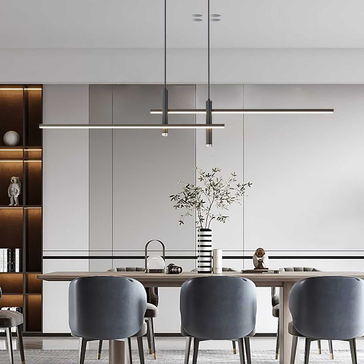 Nexa linjär pendellampa — minimalistisk spotlightarmatur
