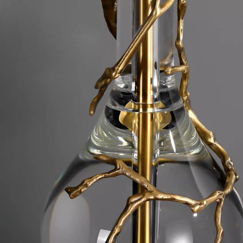 Lampada da tavolo contemporanea — base in marmo naturale, paralume nero