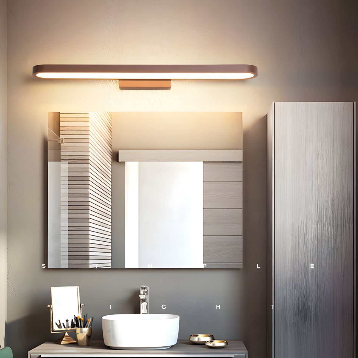 Moderne Bad-Wandleuchte – sanftes, energieeffizientes LED-Licht