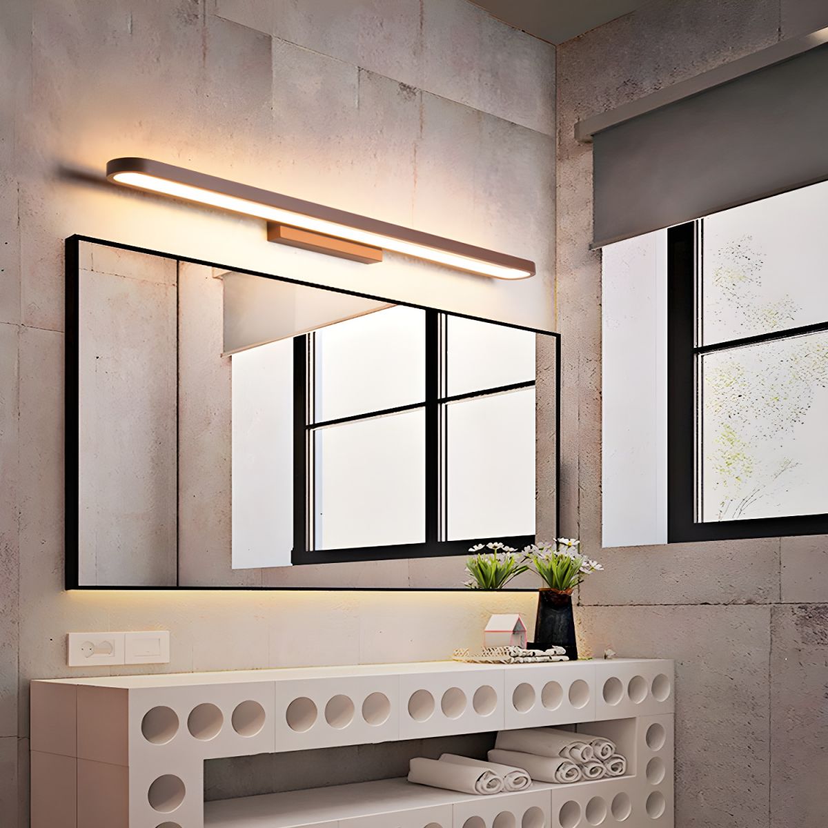 Moderne Bad-Wandleuchte – sanftes, energieeffizientes LED-Licht