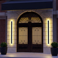 LumiEdge LED-Außenwandleuchte — Metall & Acryl, IP65, Bewegungssensor