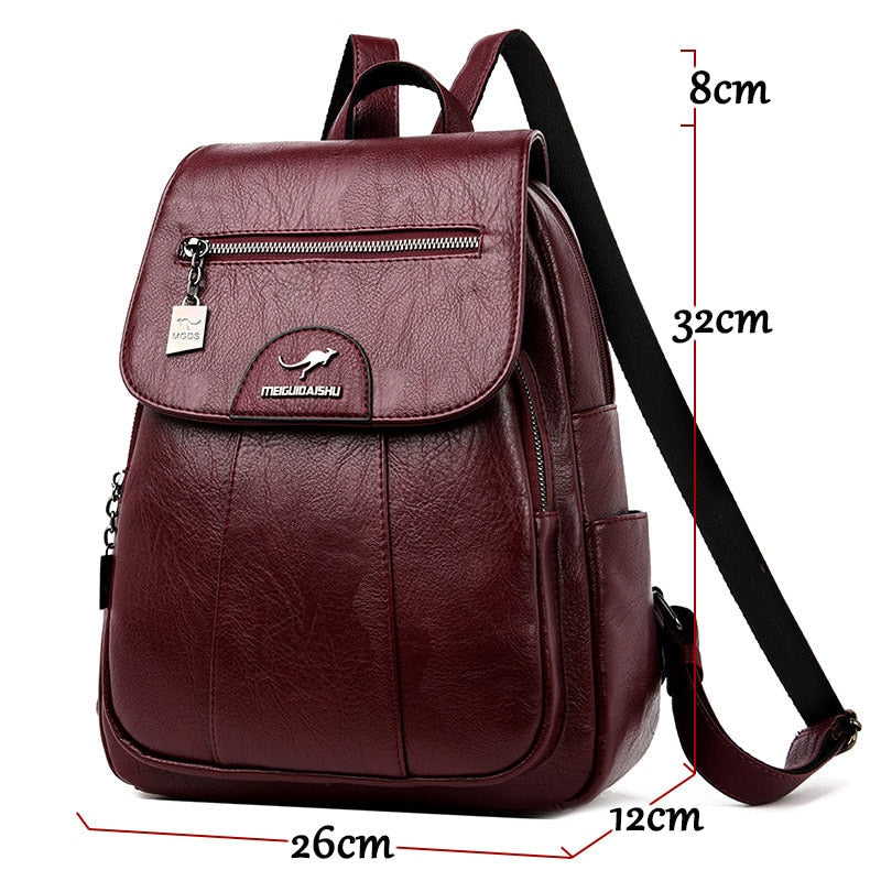 Luxuriöser Damenrucksack aus Leder von Isolde — eleganter Alltagsstil