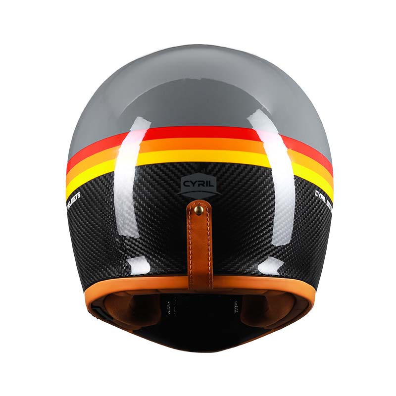 F380G Motorrad-Vollvisierhelm aus Carbonfaser — DOT/ECE-zugelassen