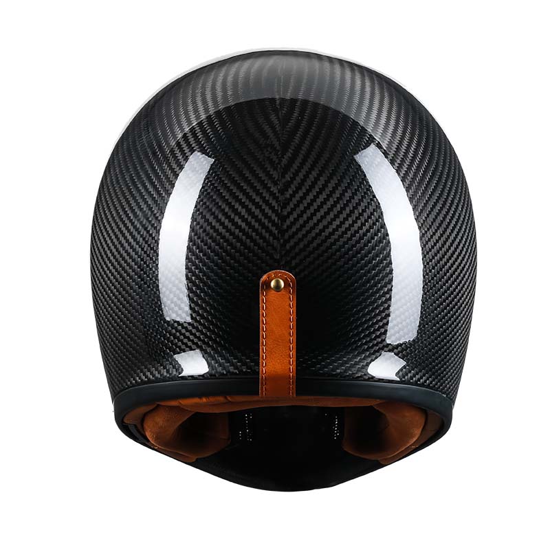 Casco da moto integrale F380VB in fibra di carbonio, omologato DOT ECE