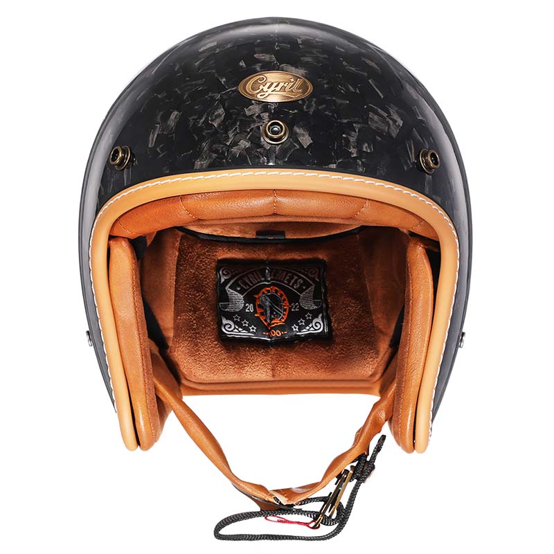 DOT and ECE Approved Vintage Style Low Profile Motorcycle Helmet