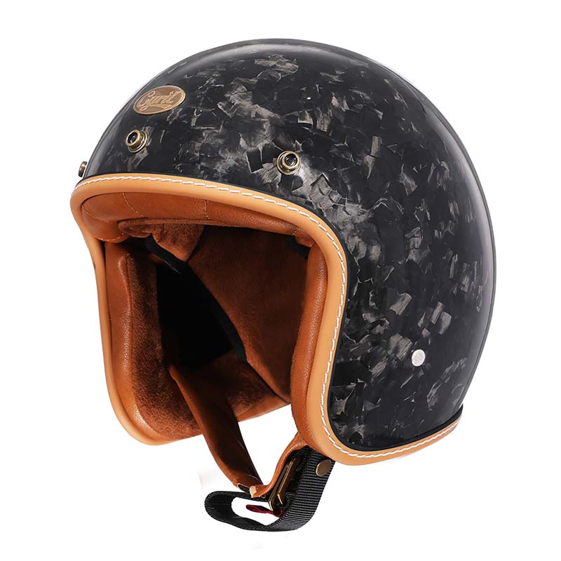 DOT and ECE Approved Vintage Style Low Profile Motorcycle Helmet