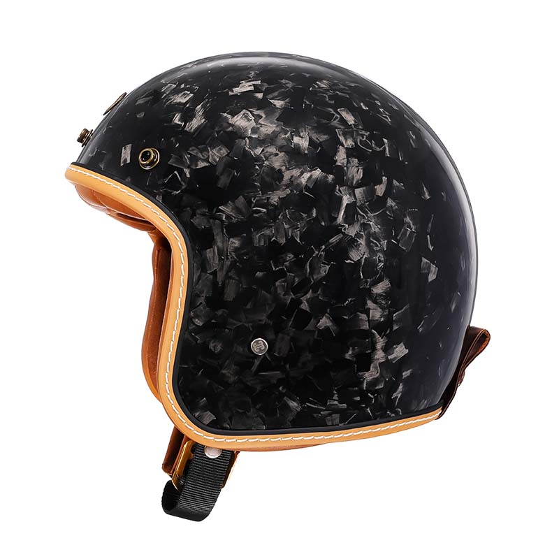 DOT and ECE Approved Vintage Style Low Profile Motorcycle Helmet