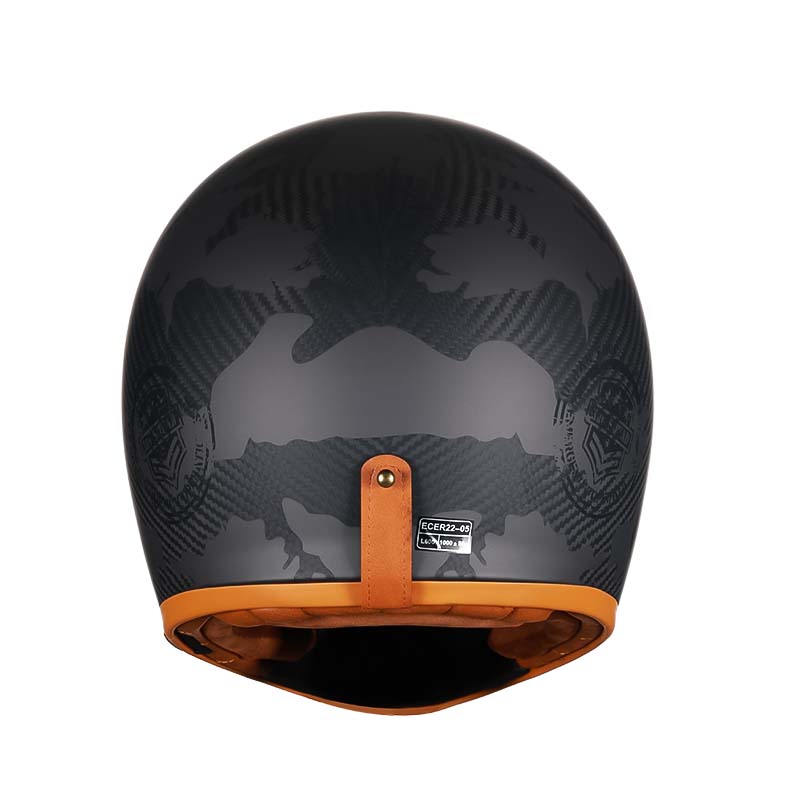 Casco de motocicleta integral de fibra de carbono, aprobado por DOT/ECE F388MB