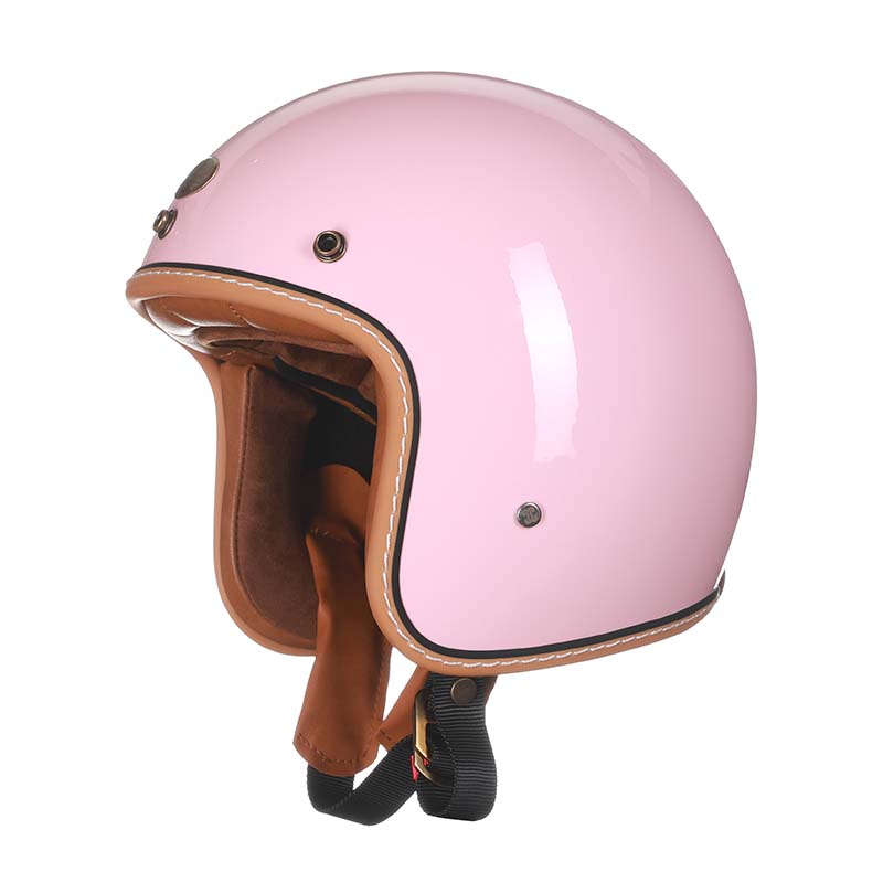 DOT and ECE Approved Vintage Style Low Profile Motorcycle Helmet