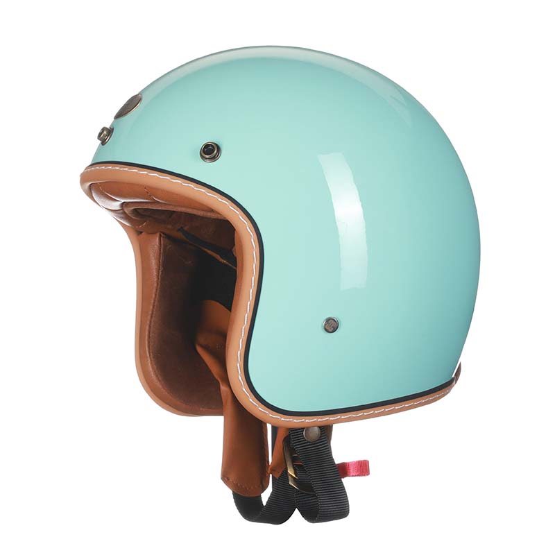 DOT and ECE Approved Vintage Style Low Profile Motorcycle Helmet