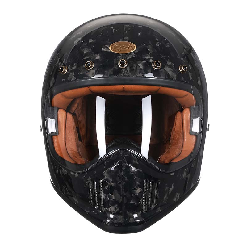 Cască moto integrală din fibră de carbon F385GB — omologată DOT/ECE