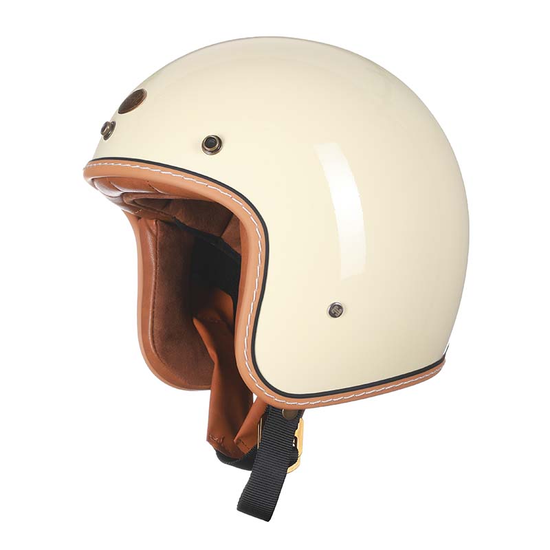 DOT and ECE Approved Vintage Style Low Profile Motorcycle Helmet