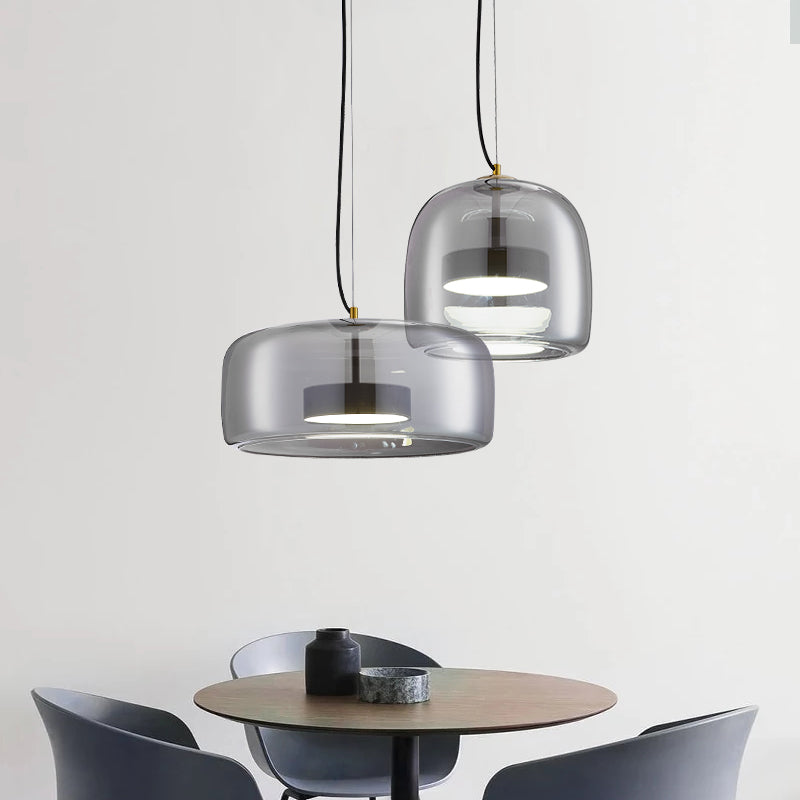 Aurelia Glas-Pendelleuchte warmes Licht für Schlafzimmer oder Wohnzimmer