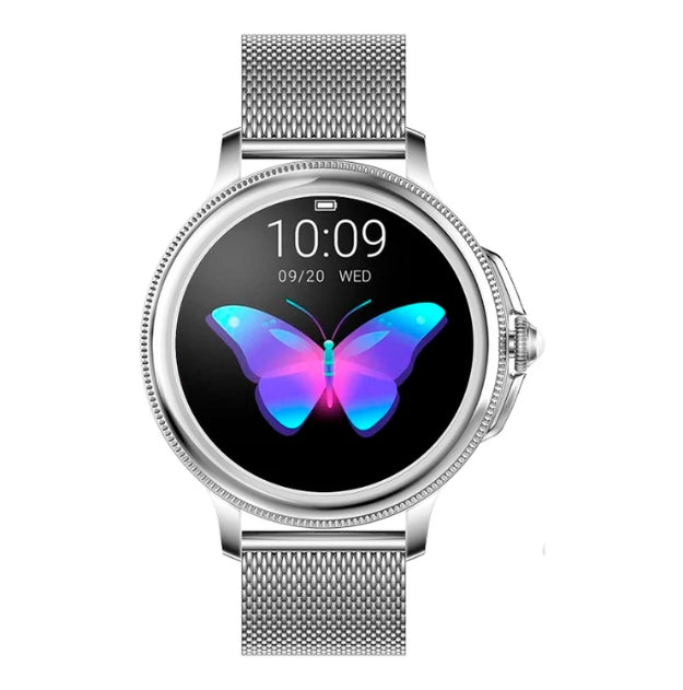 AstraNova Luksusowy smartwatch damski — wyświetlacz z kryształowym ekranem