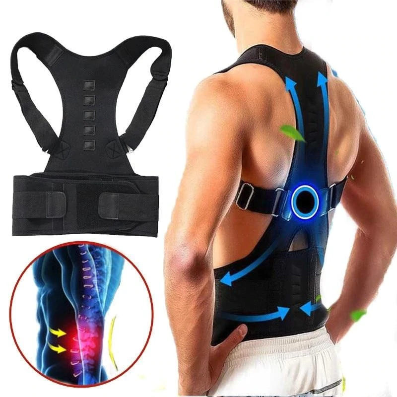 Magnetická opěrka zad PosturePro — ergonomický design, podpora správného držení těla