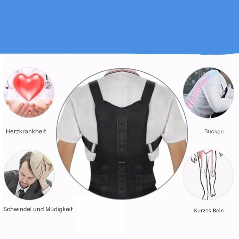 Magnetická opěrka zad PosturePro — ergonomický design, podpora správného držení těla