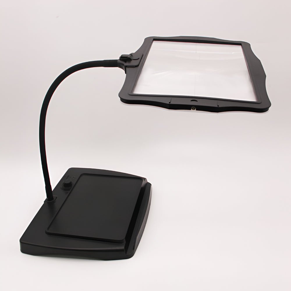Magnifying Floor Lamp With 3x Lens And Adjustable Arm – 12 Glare-Reducing LEDs