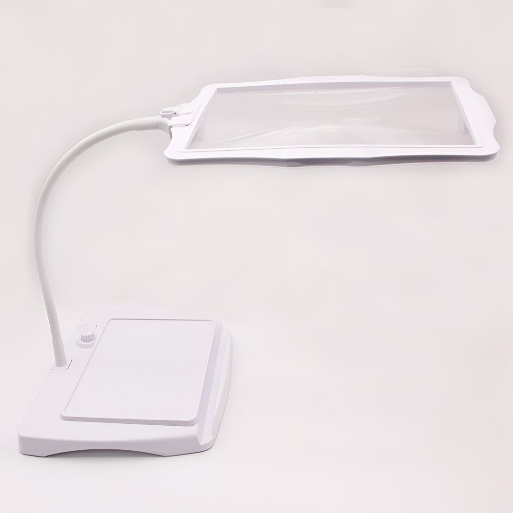Magnifying Floor Lamp With 3x Lens And Adjustable Arm – 12 Glare-Reducing LEDs