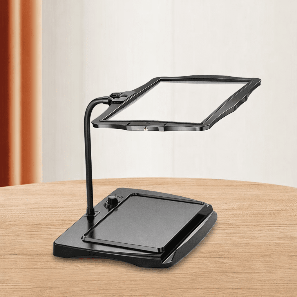 Magnifying Floor Lamp With 3x Lens And Adjustable Arm – 12 Glare-Reducing LEDs