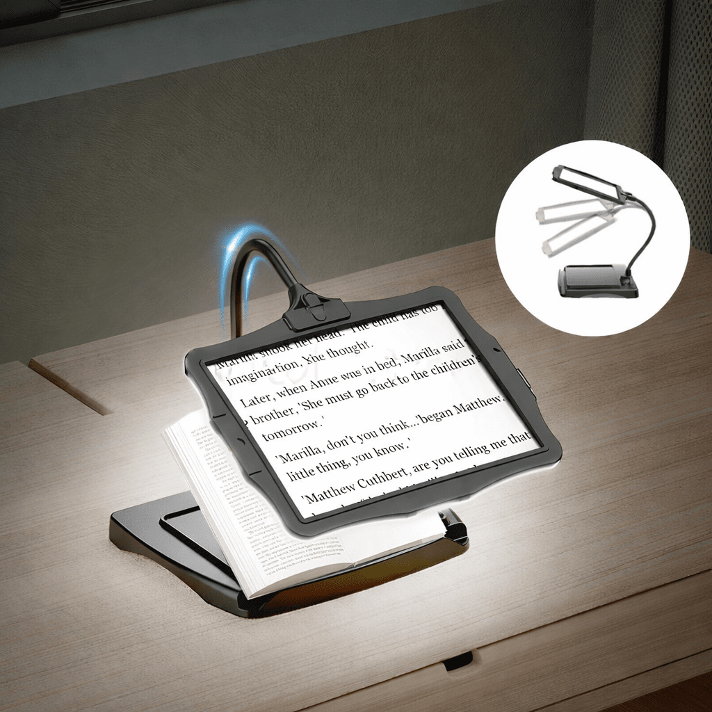 Magnifying Floor Lamp With 3x Lens And Adjustable Arm – 12 Glare-Reducing LEDs