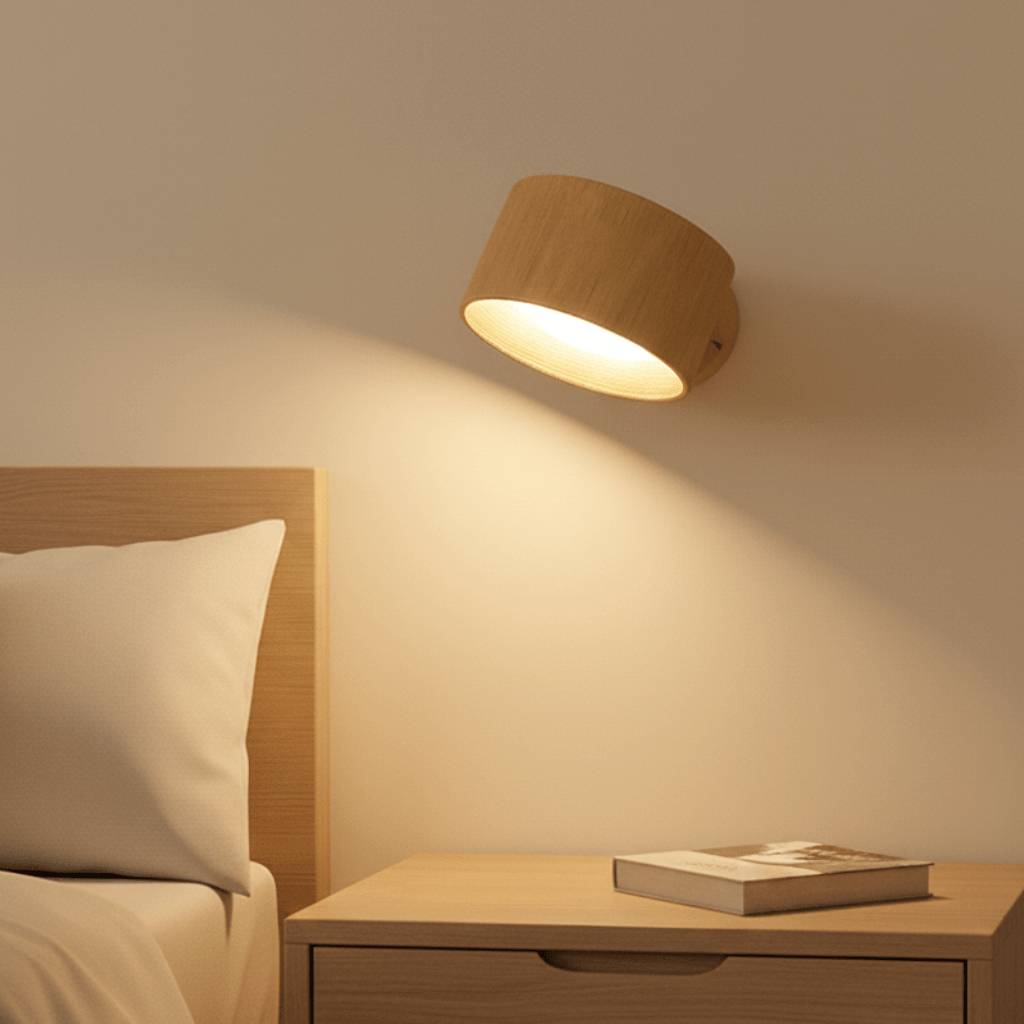 Nordische LED-Wandleuchte – kabelloses Design, Dimmen per Fernbedienung
