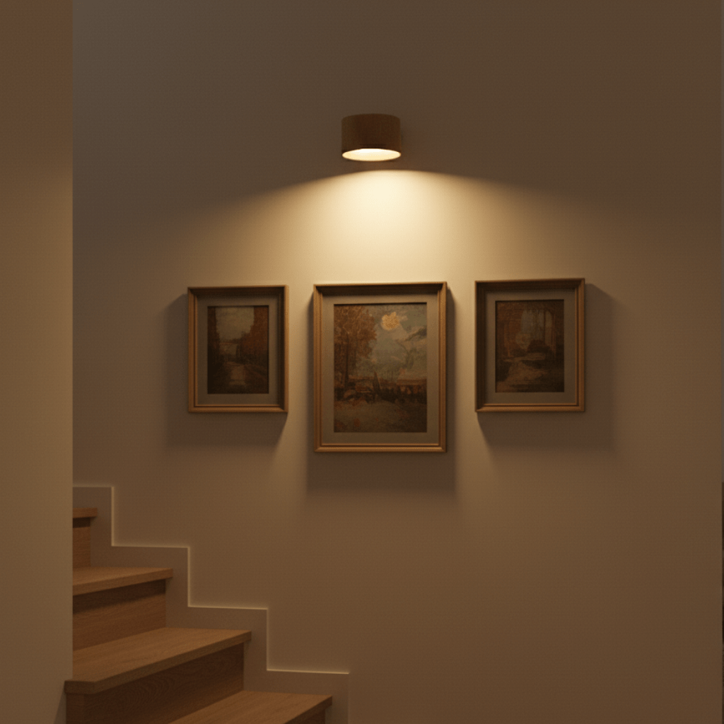 Nordische LED-Wandleuchte – kabelloses Design, Dimmen per Fernbedienung