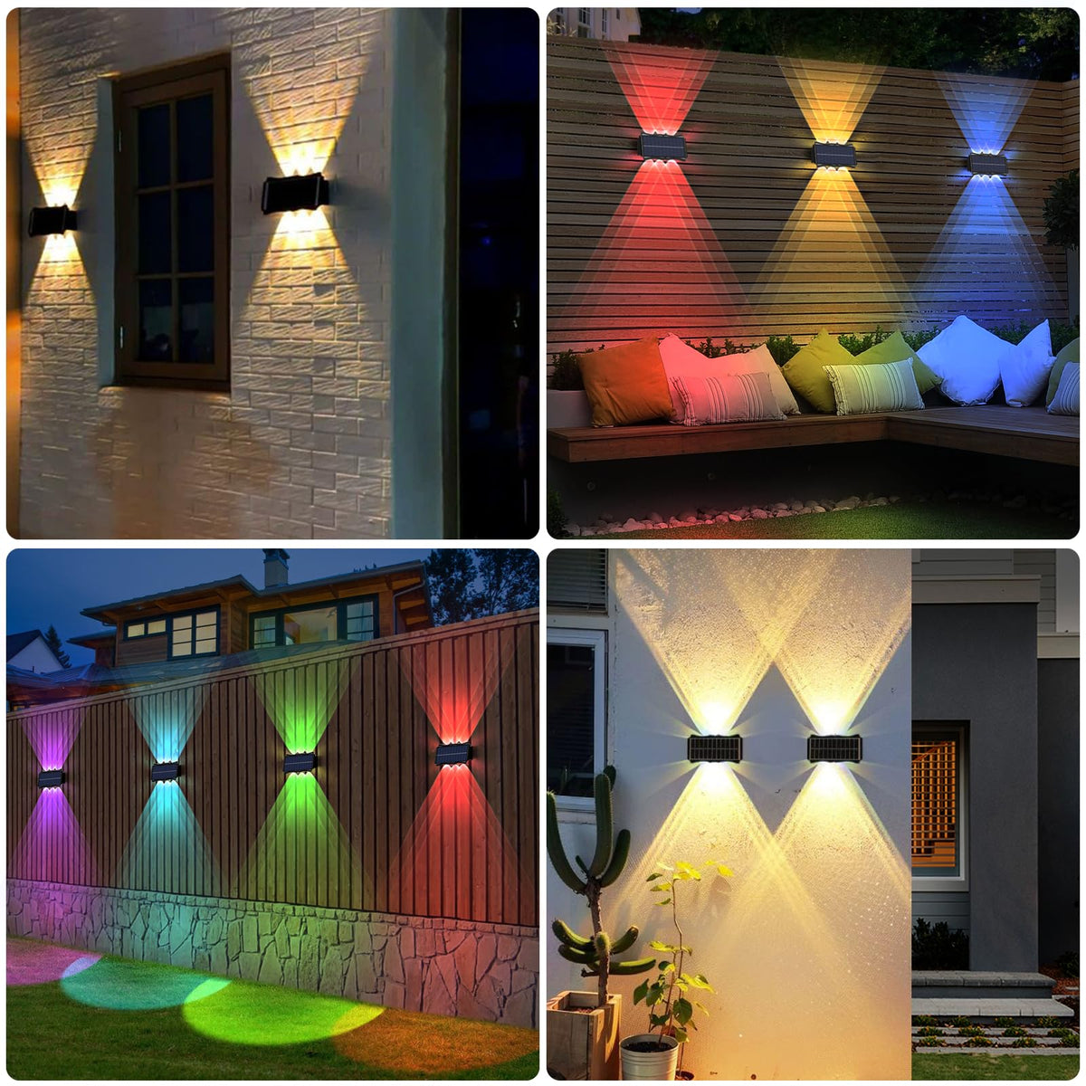 Lampada da parete solare per esterni — Lampada LED a basso consumo
